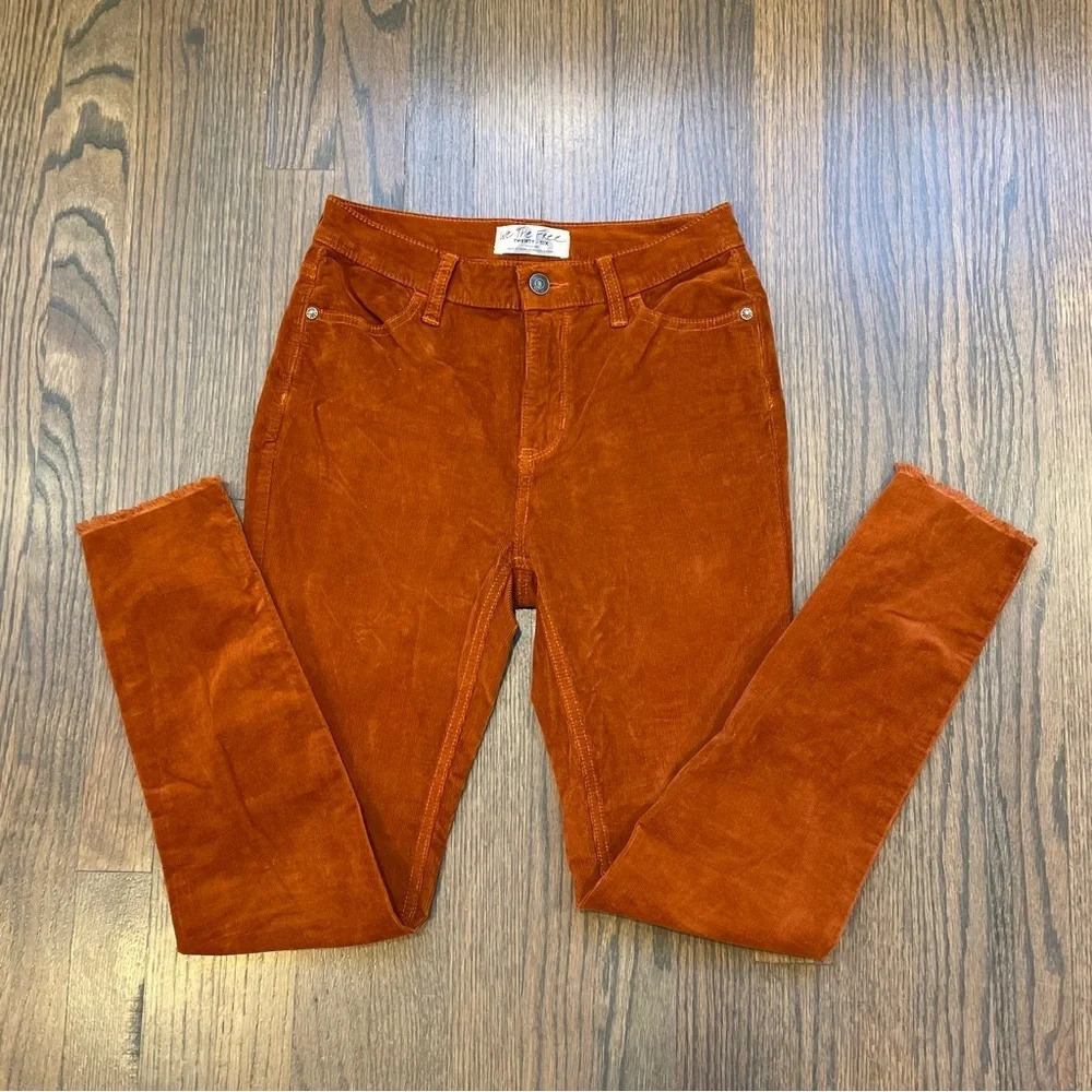 We the Free/Free people corduroy pants raw hem